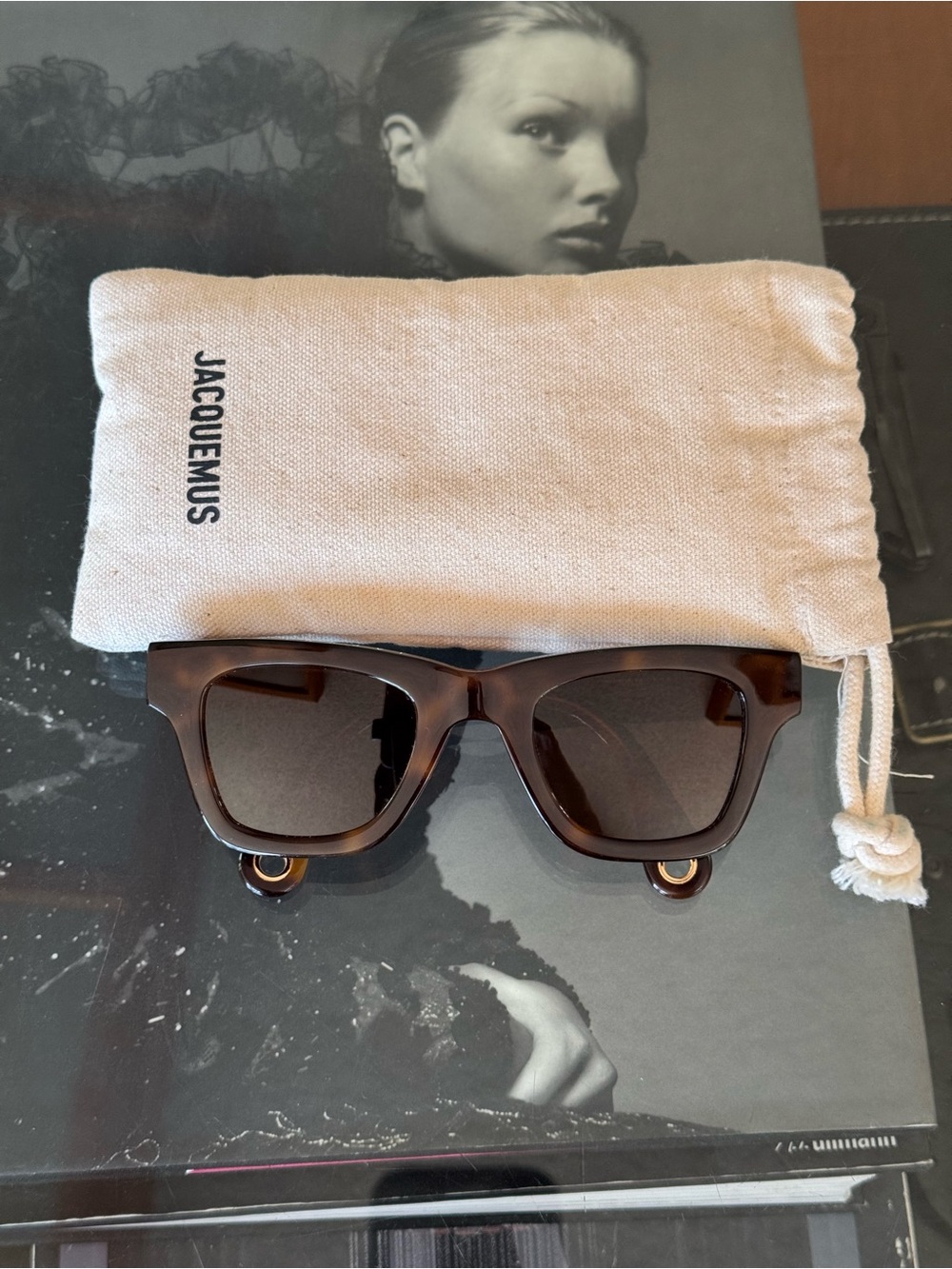 Jacquemus Les Lunettes Nocio Square Frame Sunglasses Havana Brown